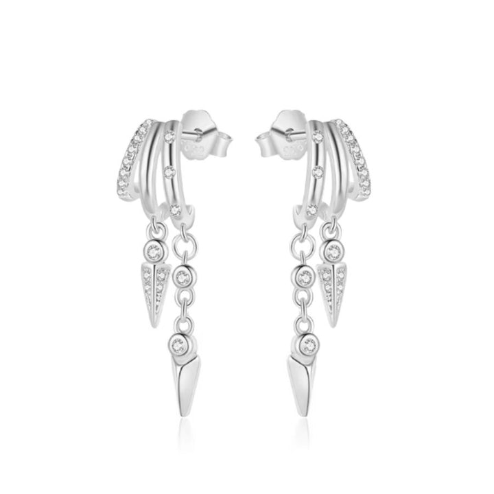 Elain Illusion Earrings Silver