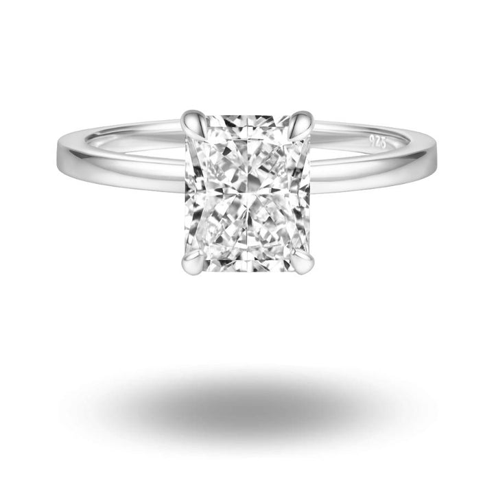 Elara Crushed Ice Cut Ring Silver