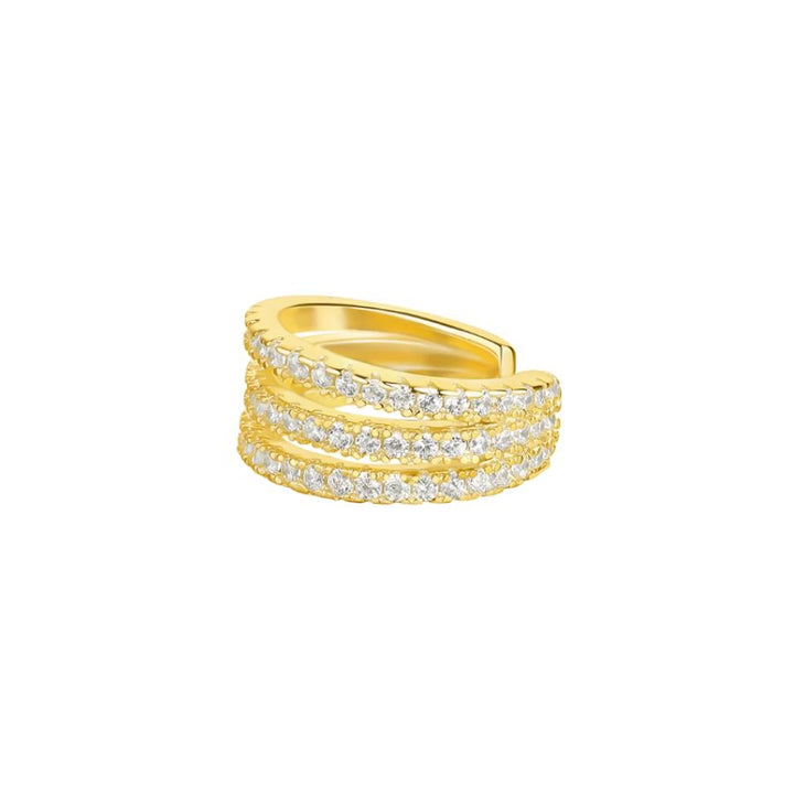 Elara Pavé Ear Cuff Gold