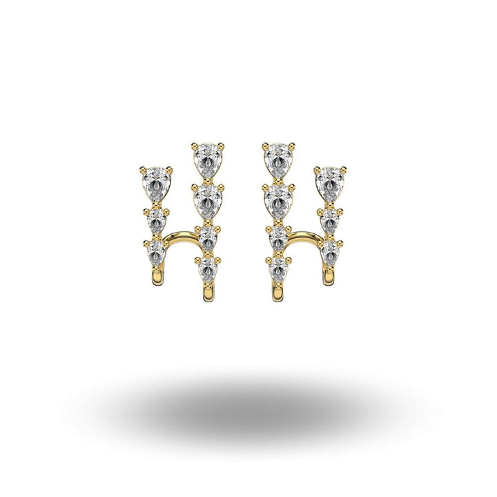 Estella Illusion Earrings Gold