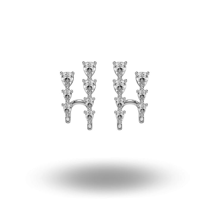 Estella Illusion Earrings Silver
