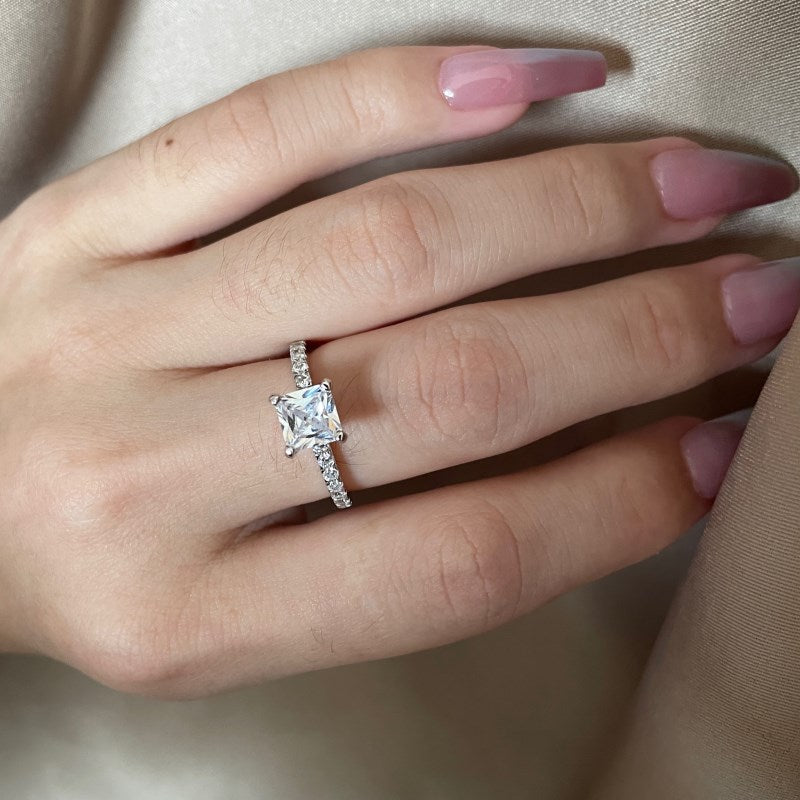 Gaia Princess Cut Ring