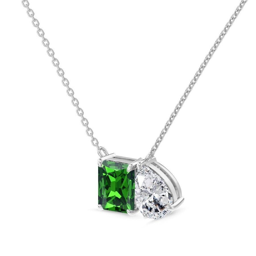 Honore Toi et Moi Necklace Green