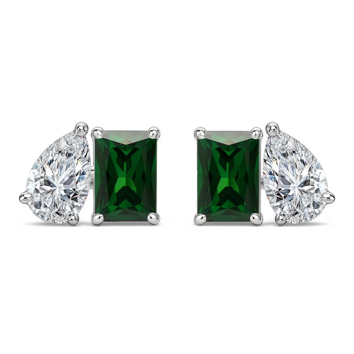 Honore Toi et Moi Earrings Green