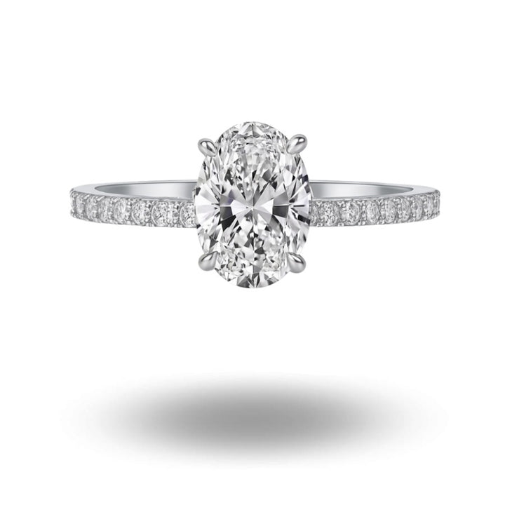 Iola Oval Cut Ring Silver