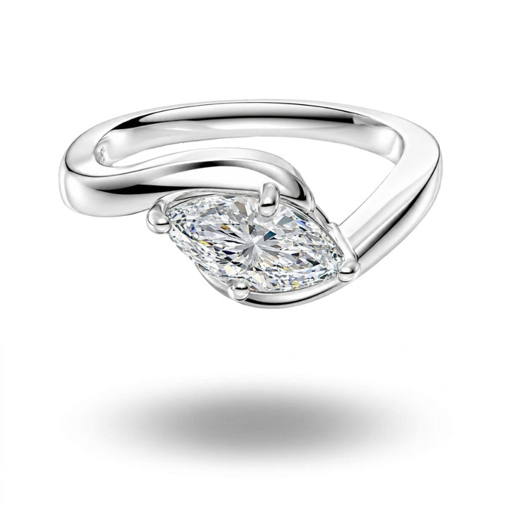 Kaia Marquise Cut Ring Silver