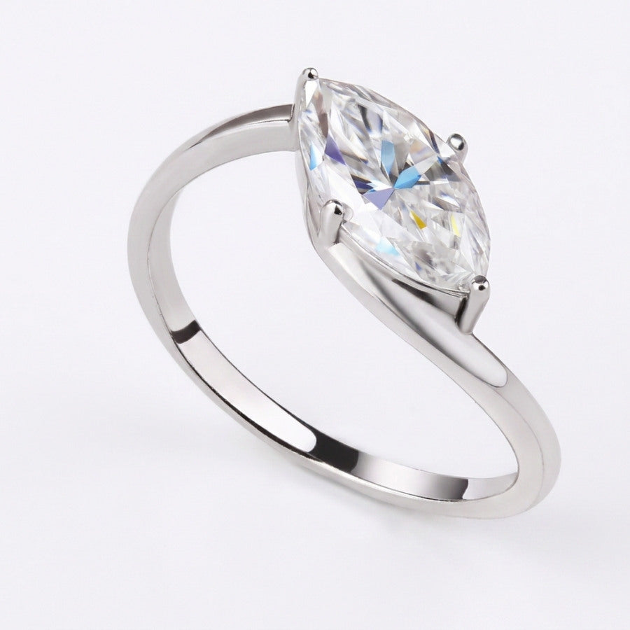 Kaia Marquise Cut Ring Silver