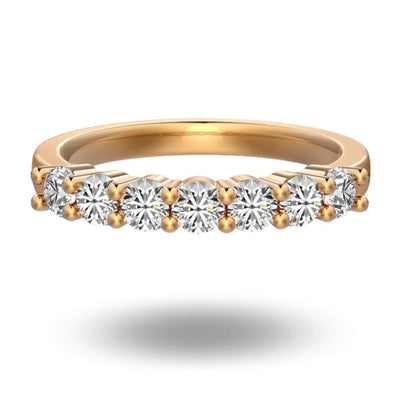 Kova Half Eternity Ring Champagne Gold