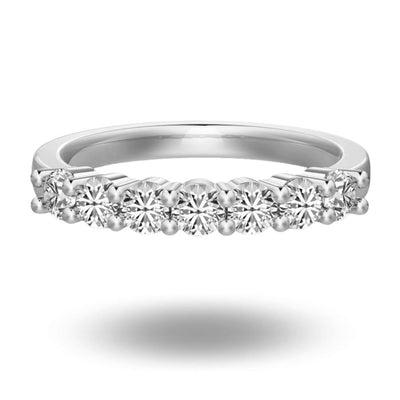 Kova Half Eternity Ring Silver