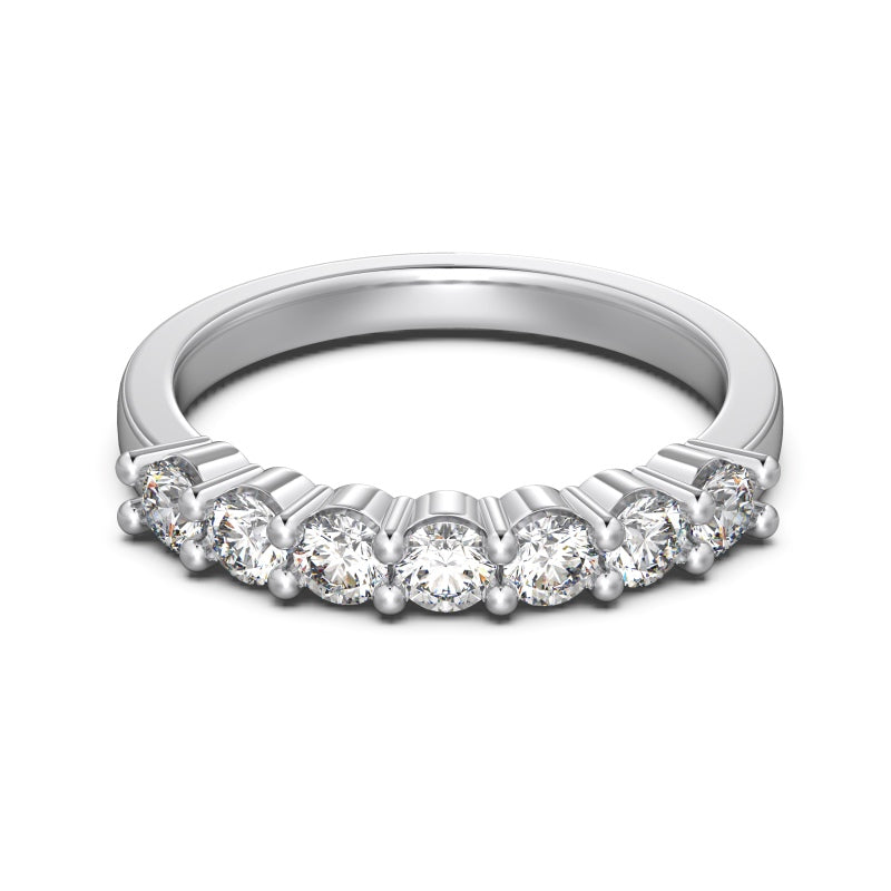 Kova Half Eternity Ring Silver
