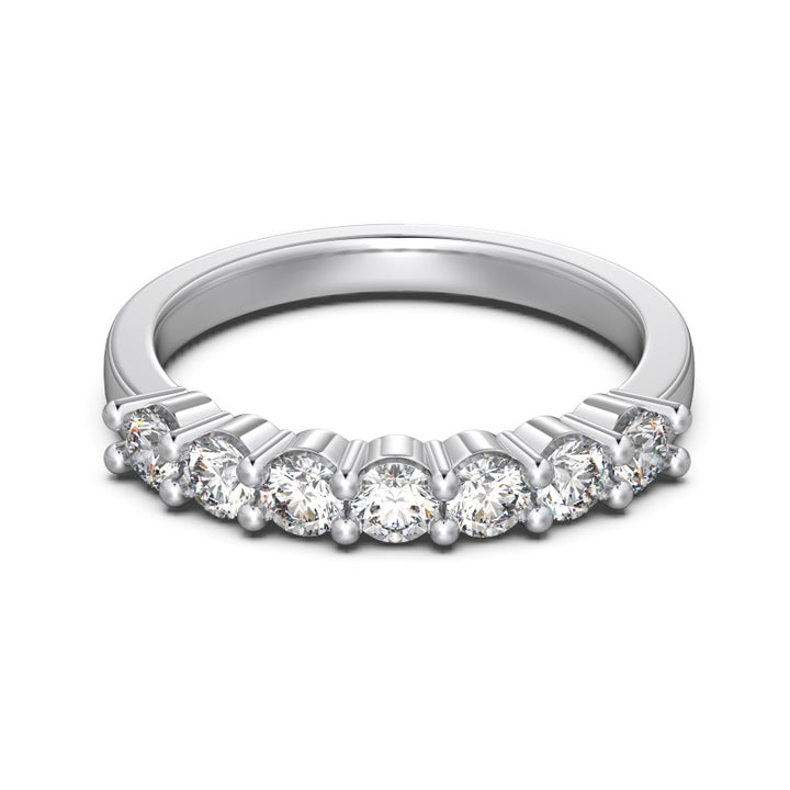 Kova Half Eternity Ring Silver