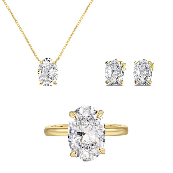 Letia Oval Cut Bundle Gold