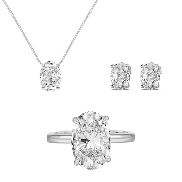 Letia Oval Cut Bundle Silver