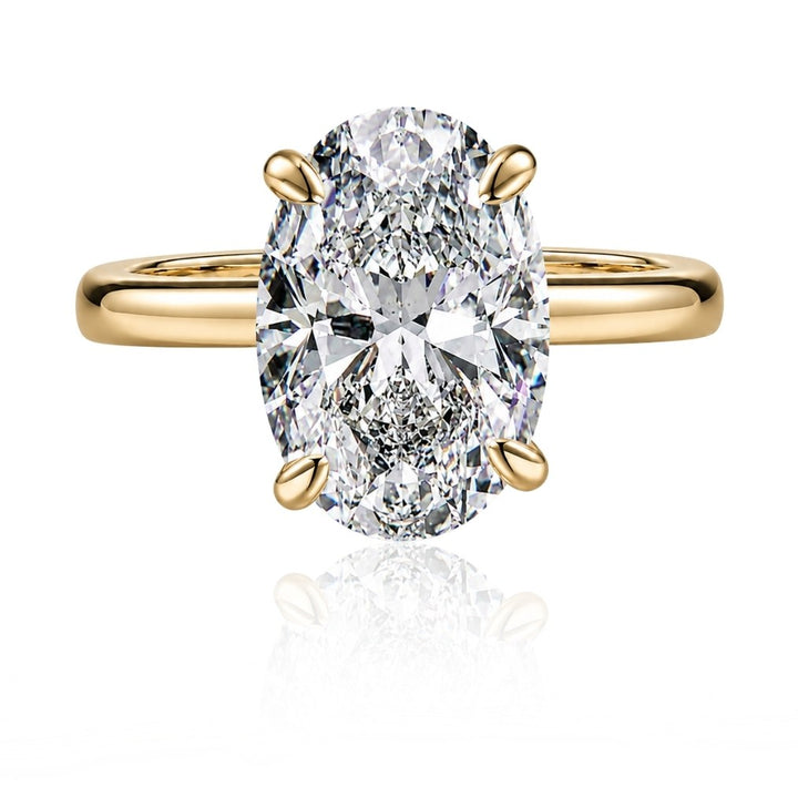 Letia Oval Cut Ring Gold