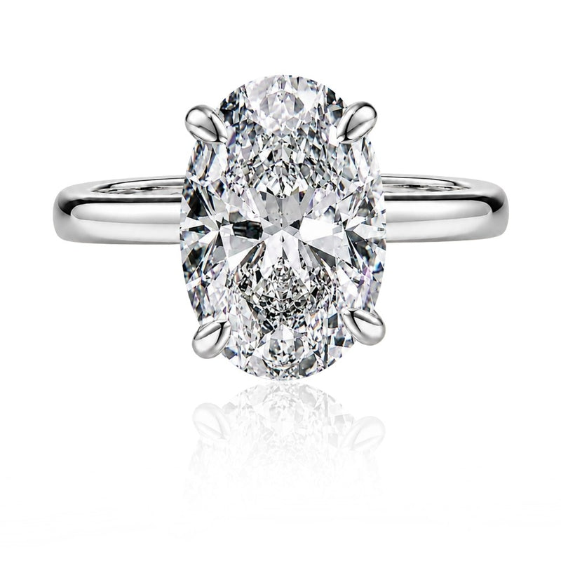 Letia Oval Cut Ring Silver