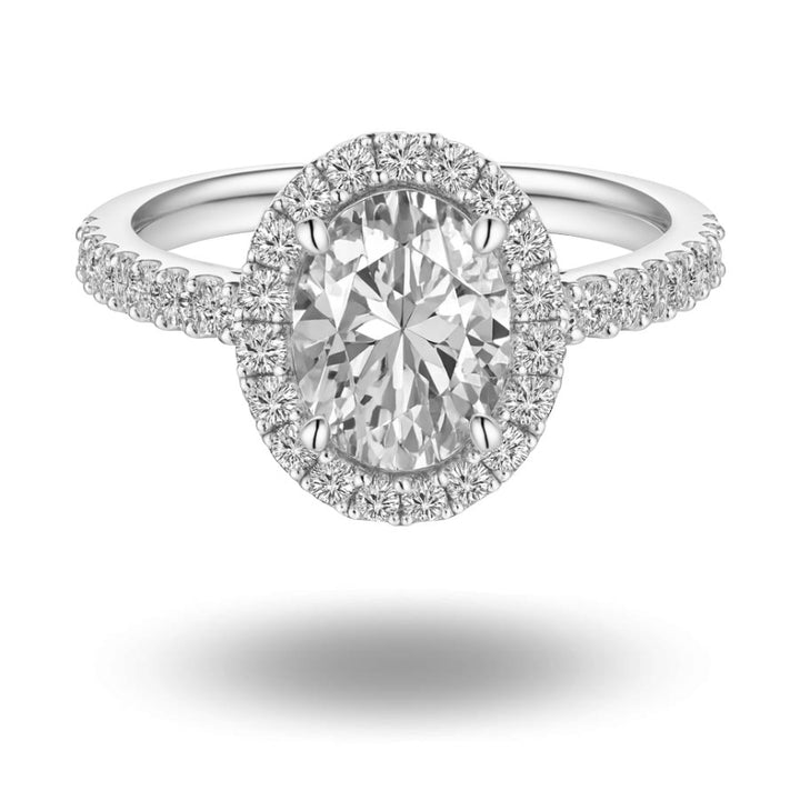 Lorisa Oval Cut Halo Ring
