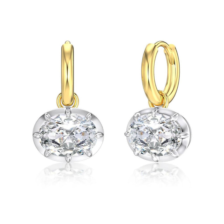 Lumi East West Oval Cut Earrings