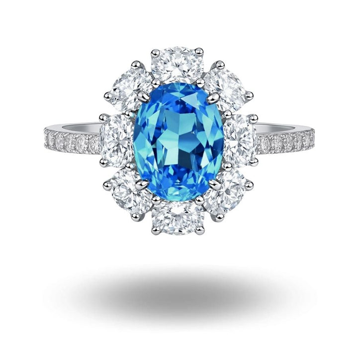 Luna Oval Cut Ring Silver