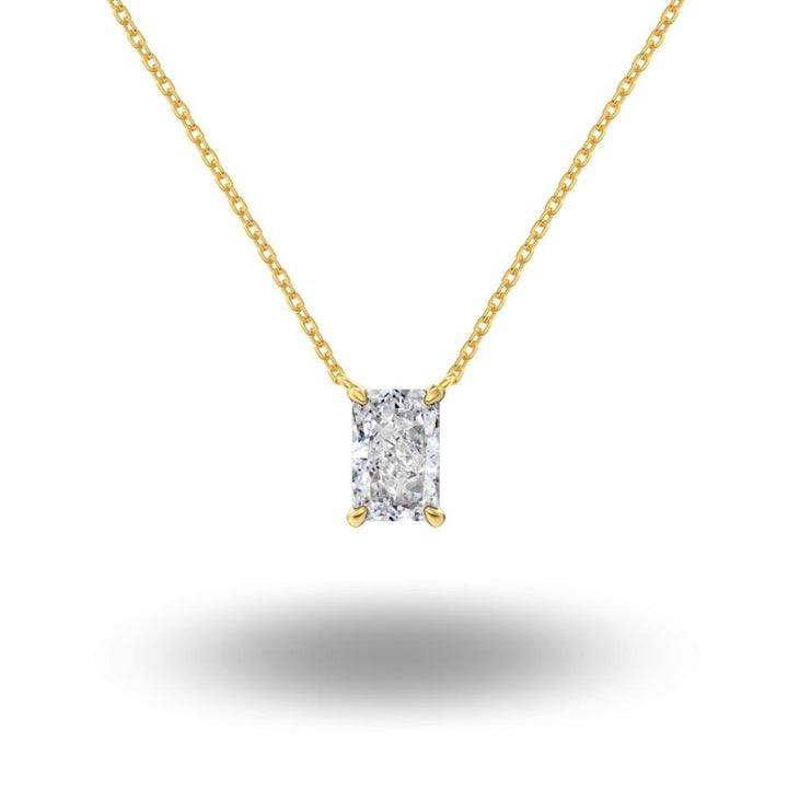 Lysa Radiant Cut Necklace Gold