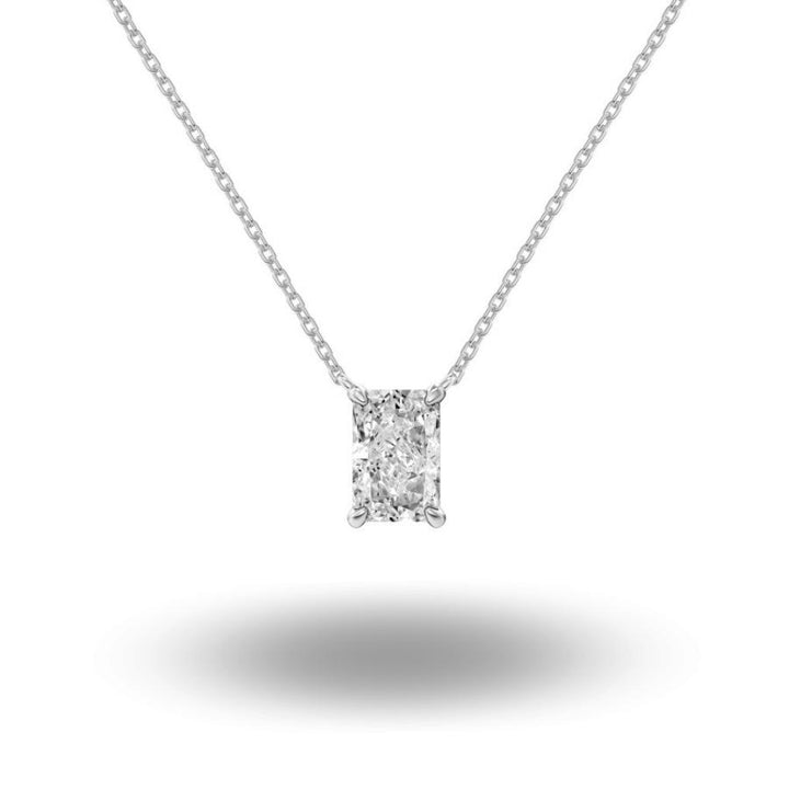 Lysa Radiant Cut Necklace Silver