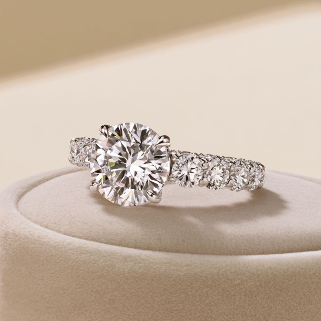 Marissa Brilliant Cut Moissanite Ring
