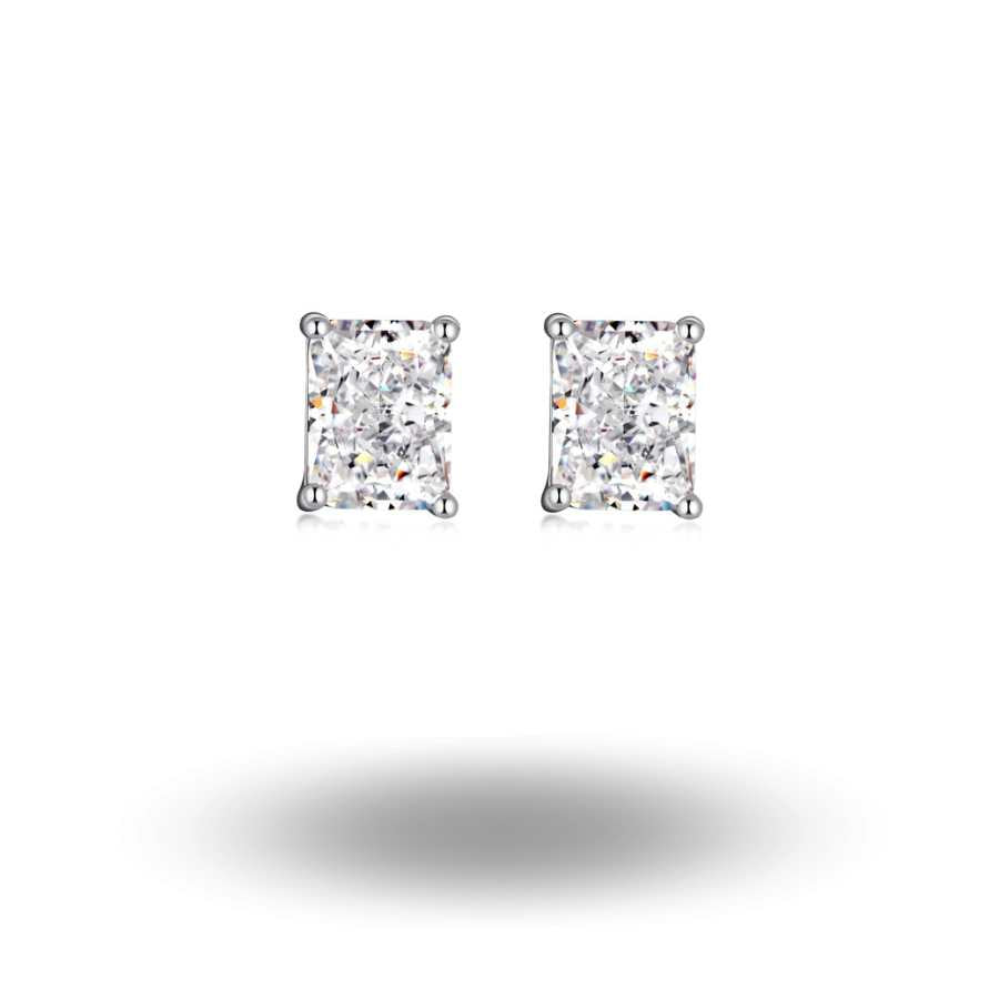 Mayyah Crushed Ice Cut Stud Earrings