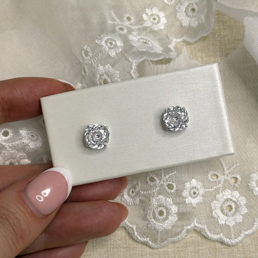 Millenium Rose Cut Earrings Pink