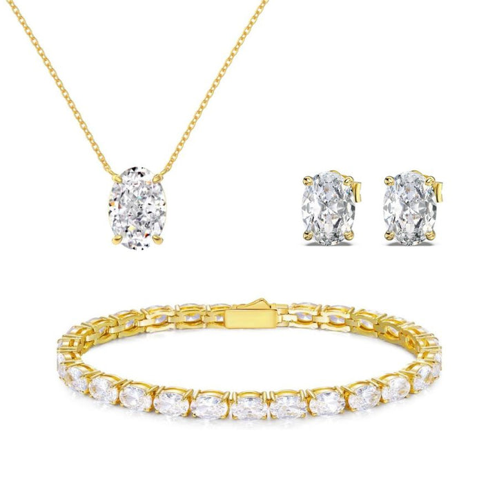 Oval Cut Bundle Gold