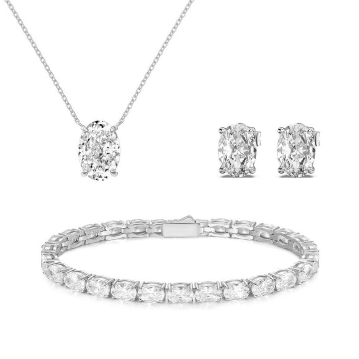 Oval Cut Bundle Silver