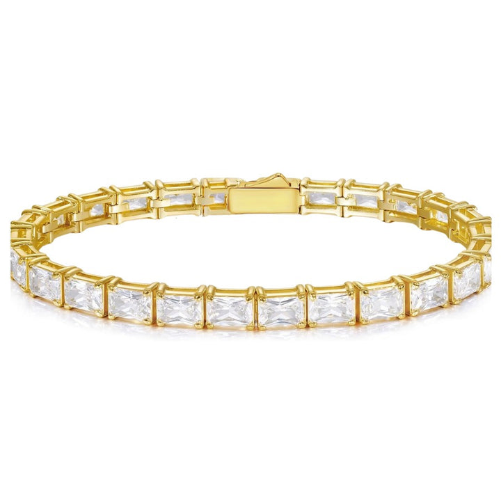 Radiant Cut Tennis Bracelet Gold