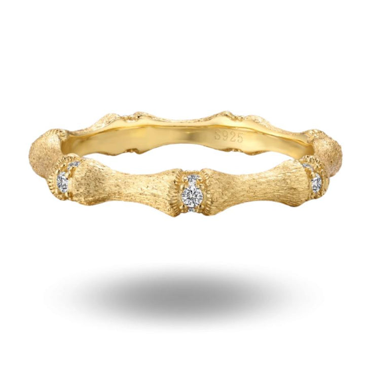 Sabina Brushed Metal Ring Gold