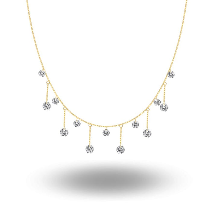 Salma Brilliant Cut Necklace Gold