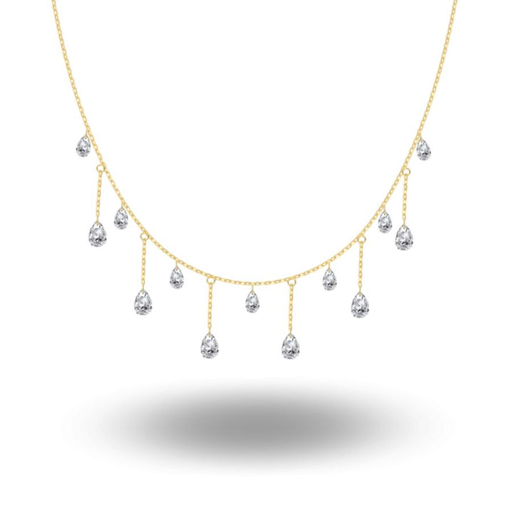 Sima Pear Cut Necklace Gold