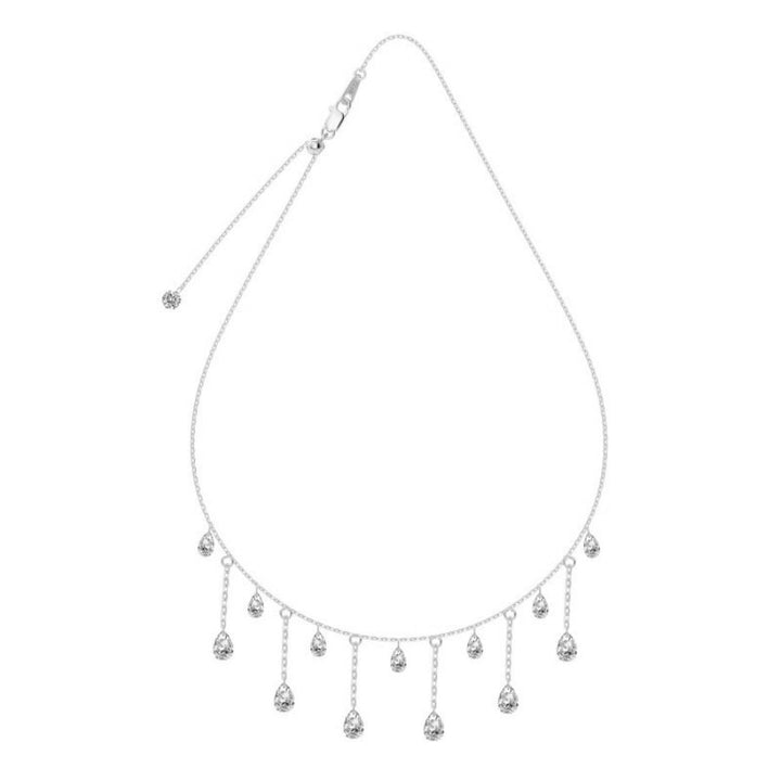 Sima Pear Cut Necklace Silver