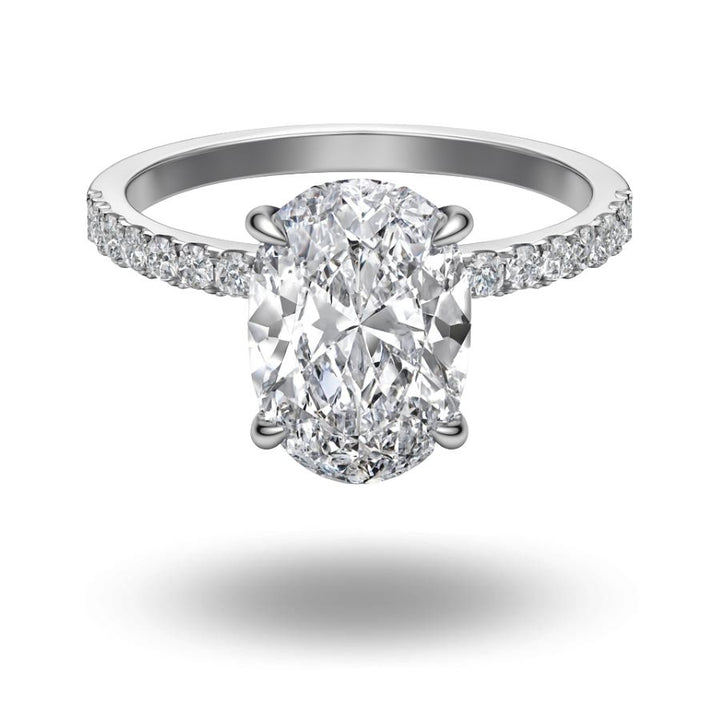 Solene Oval Cut Ring Silver