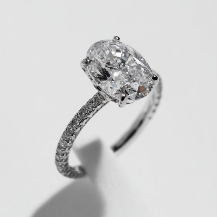 Solene Oval Cut Ring Silver