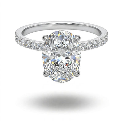 Solene Oval Cut Ring Silver