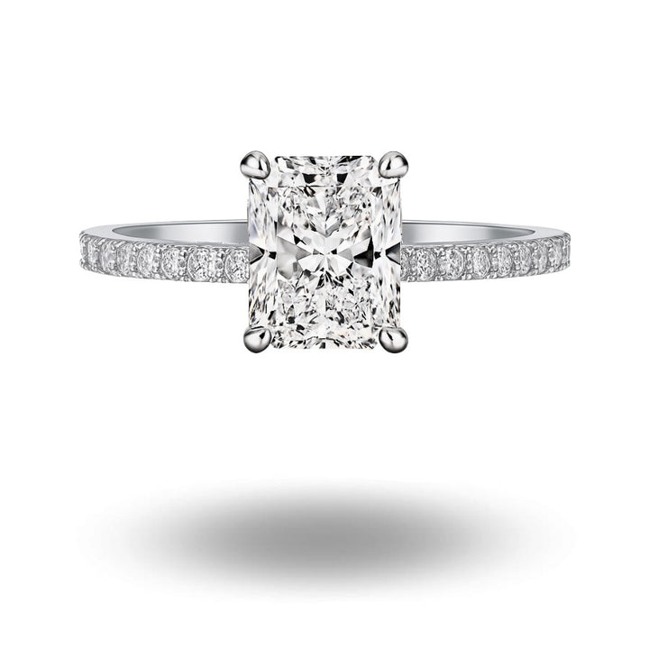 Suri Radiant Cut Ring Silver