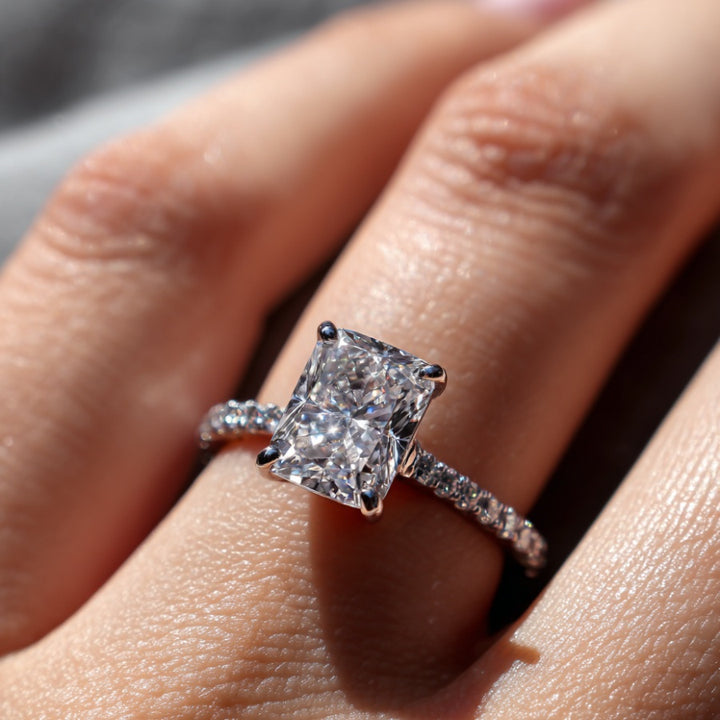 Suri Radiant Cut Ring Silver