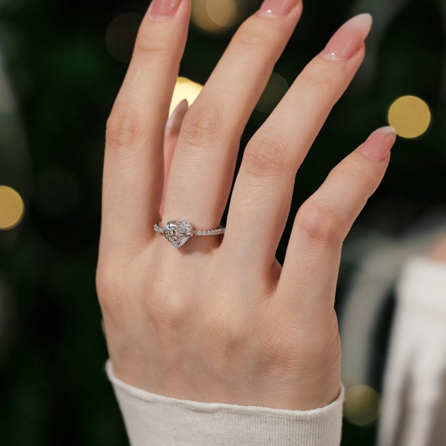 The Precious Heart Ring Silver