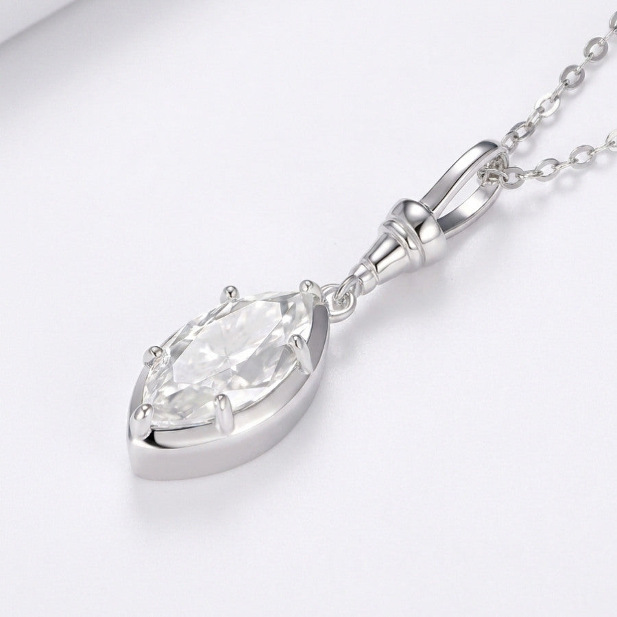 Vesper Marquise Cut Moissanite Necklace Gold