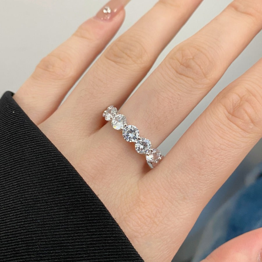 Zahra Brilliant Cut Eternity Ring