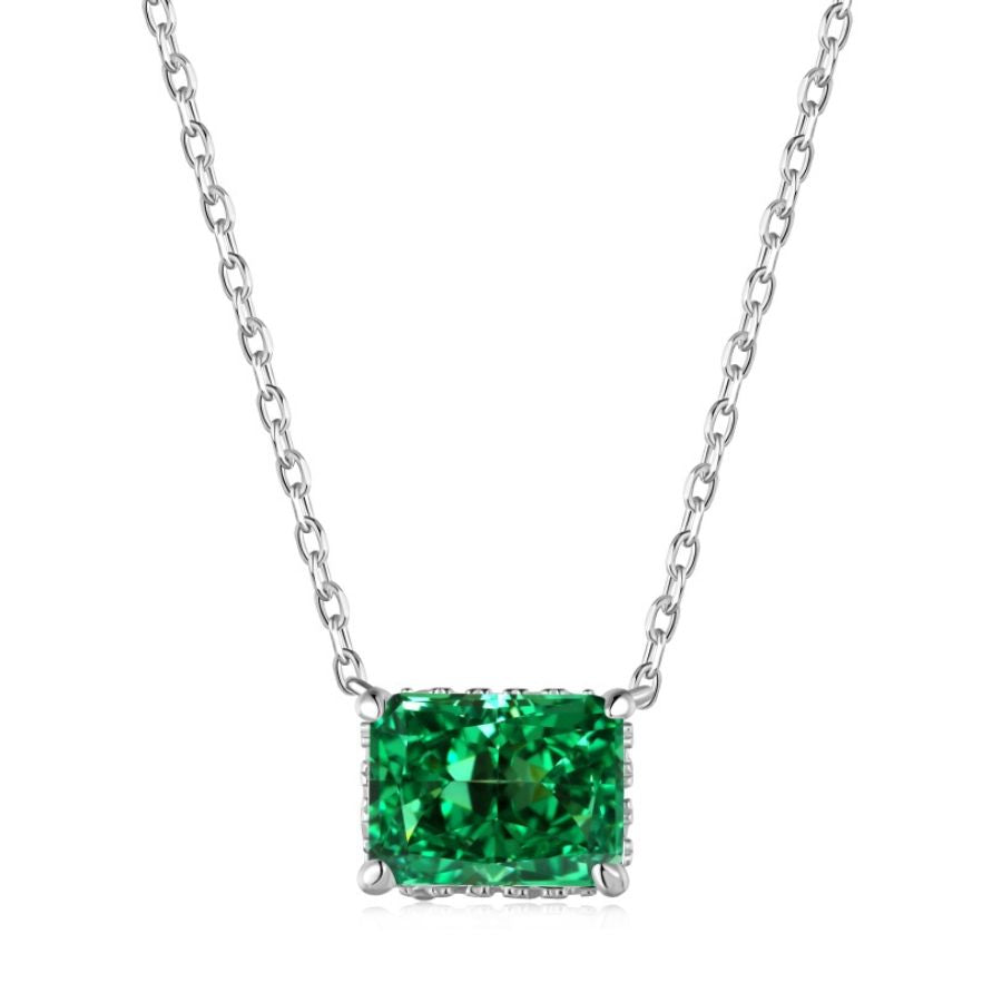 Brea Crushed Ice Necklace Green