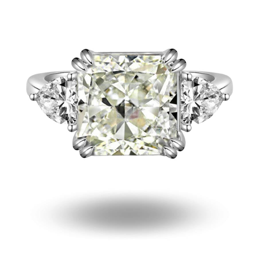 Dielli Radiant Cut Ring Off White