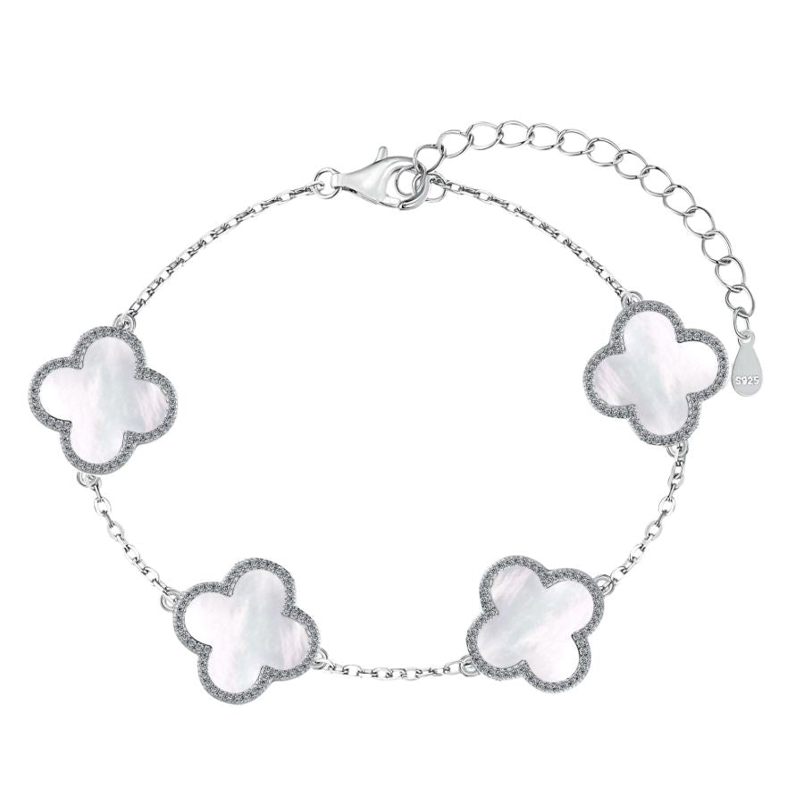 Emerie Clover Bracelet Silver