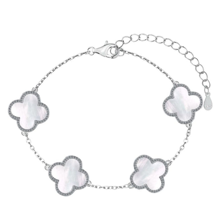 Emerie Clover Bracelet Silver