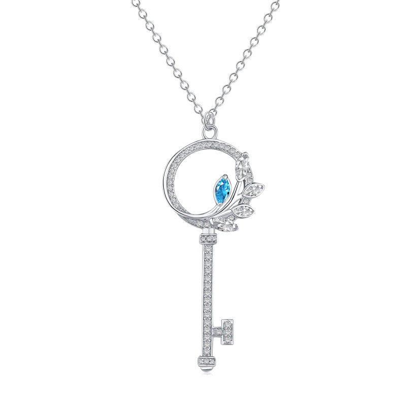 Hamilton Key Necklace Blue