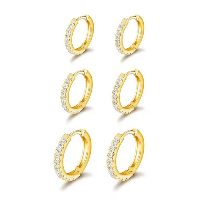 Huggie Hoop Stacking Set Gold