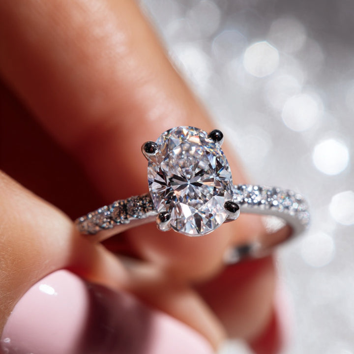 Iola Oval Cut Ring Silver