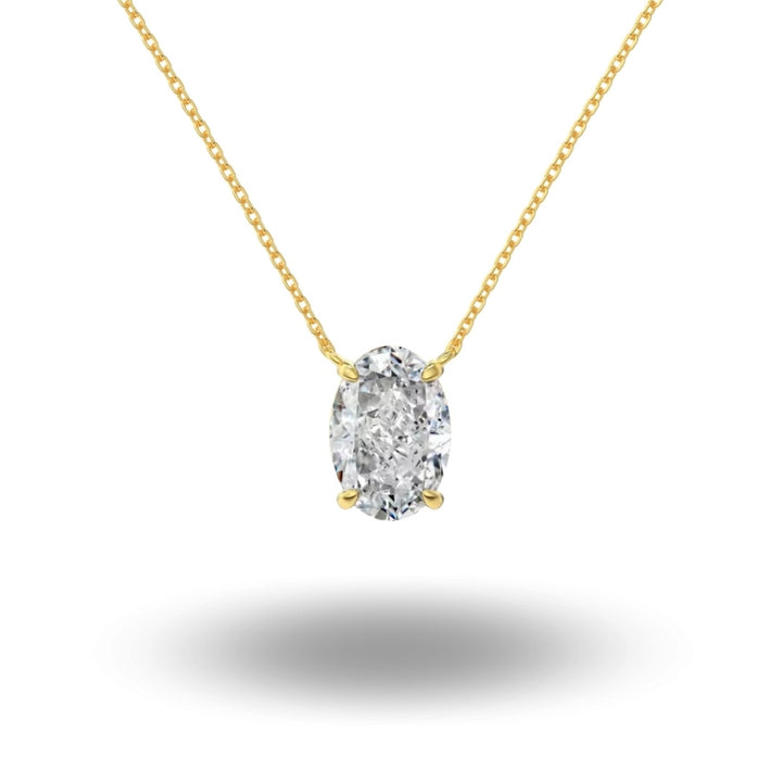 Letia Oval Cut Necklace Gold